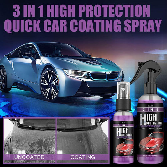 3 in 1 High Protection Car Coating Spray (Pack of 2)